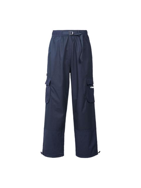 adidas Men's adidas originals Solid Color Big Pocket Straight Sports Pants/Trousers/Joggers Navy Blue H0910