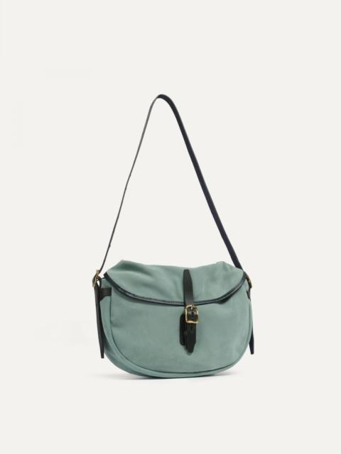 Bleu de Chauffe MARGOT HALF MOON FISHERMAN'S BAG  -  JADE GREEN