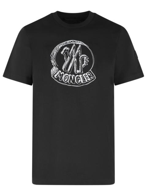 Moncler Moncler Black Cotton T-Shirt Men
