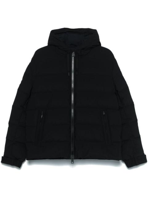 Herno Herno Men Piumino Bomber Con Cappuccio In Stretch Sweater