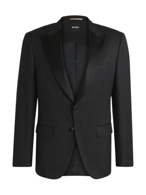 BOSS SLIM-FIT TUXEDO JACKET IN WOOL SERGE