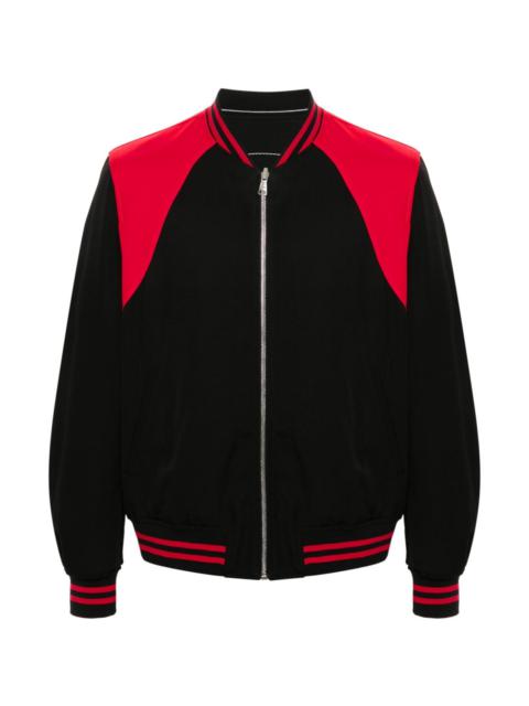 Alexander McQueen TWO-TONE REVERSIBLE BOMBER JACKET