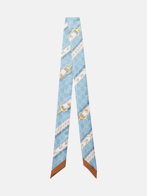 GUCCI GG silk scarf