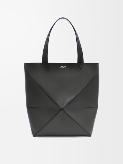 Loewe Large Puzzle Fold Tote in shiny calfskin