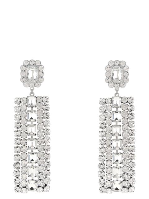 self-portrait 'Multi Crystal Droplet' earrings