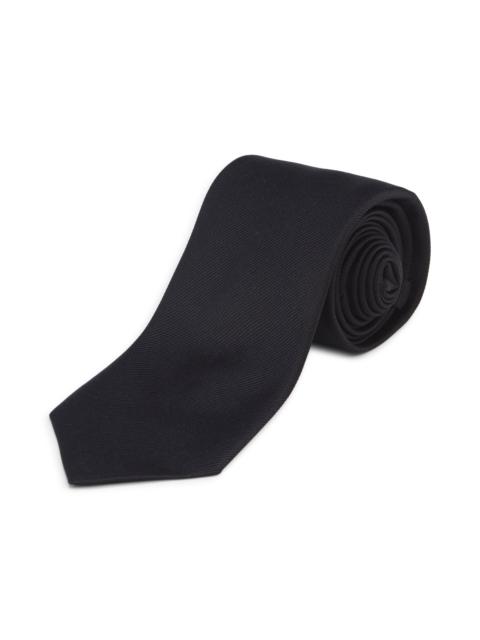 Alexander McQueen McQueen Crystal Embellished Silk Twill Tie in Black at Nordstrom