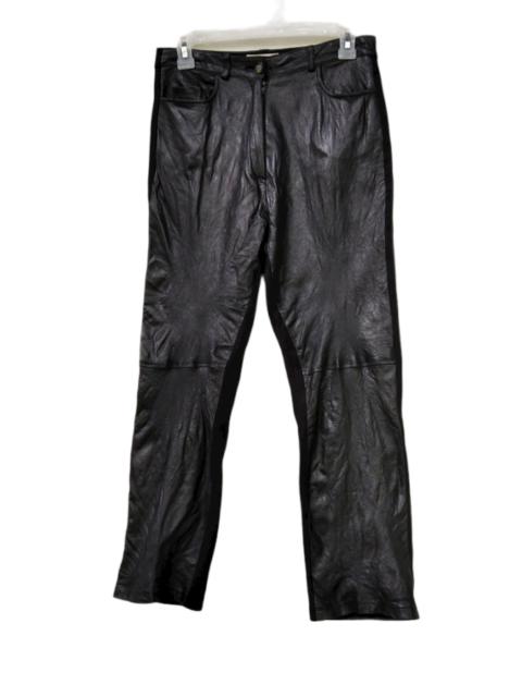 Other Designers Leather × Vintage - Vintage Absolu Black Leather Pants Made in France / Medium
