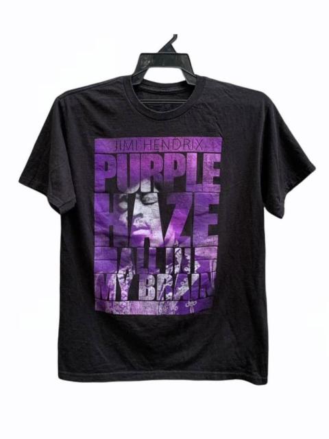 Other Designers Band Tees × Jimi Hendrix × Zion Rootswear - Jimi Hendrix Purple Haze All In My Brain T Shirt