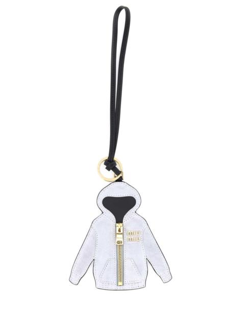 Miu Miu Miu Miu Women Grey Suede Keyring