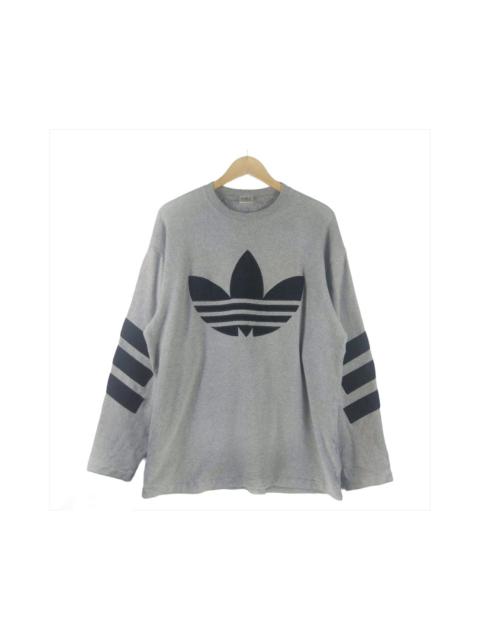 adidas Vintage Adidas Big Logo Embroidered Pullover Sweatshirt