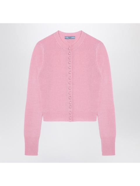 Prada Pink Cashmere Cardigan Women