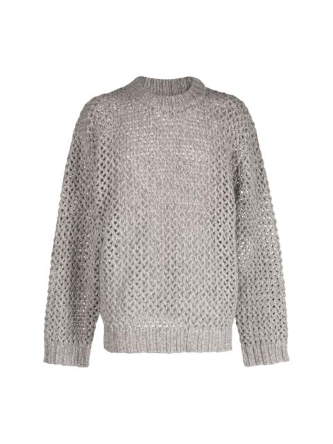 open-knit merino wool jumper