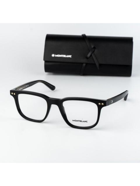 Montblanc Montblanc Men Eyeglasses Black Square MB0256O 001 NEW AUTHENTIC