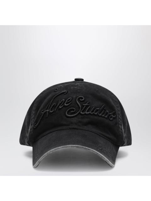 Acne Studios Acne Studios Black Baseball Cap With Embroidered Logo Men