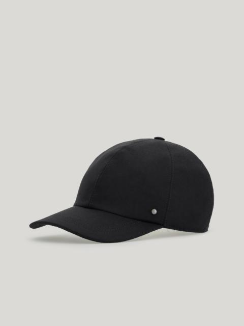 Canali BLACK WOOL BASEBALL CAP WITH RIVET