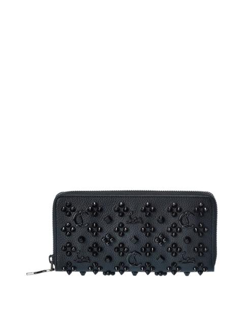 Christian Louboutin Christian Louboutin Panettone Studded Leather Zip Around Wallet