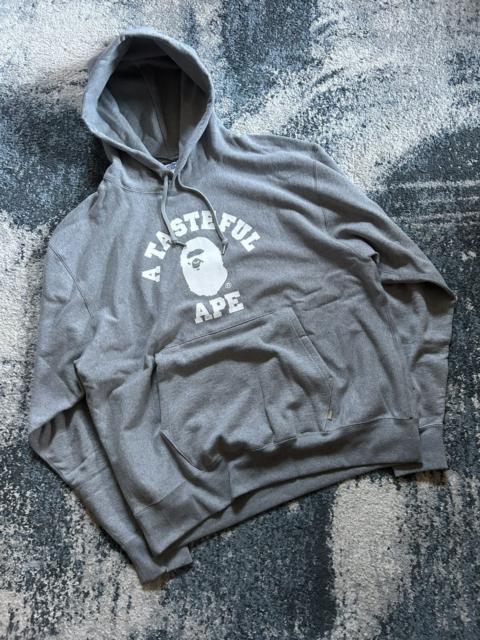 Other Designers Bape × JJJJound - 2XL “A TASTEFUL APE” RELAXED FiT COLLEGE LOGO HOODiE NiGO