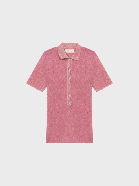 Blumarine POLO SHIRT IN KNITTED LUREX