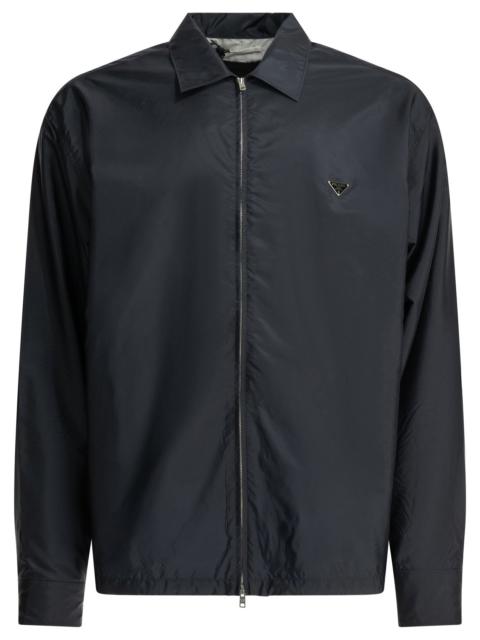 Prada Prada Re-nylon Shirt Blue Men