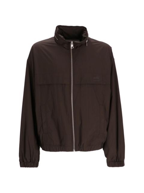 elasticated zipped windbreaker