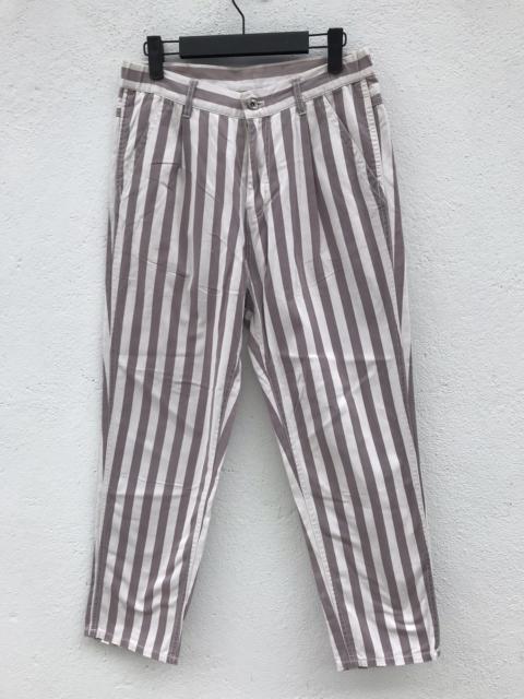 Other Designers Arrow - Arrow Stripe Ballon Drop Crotch Trouser Pants