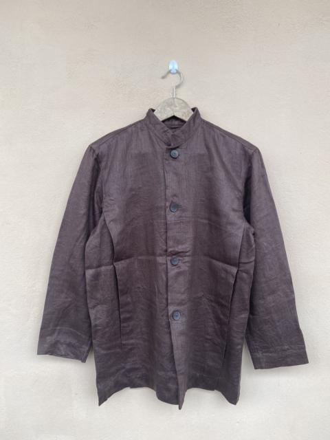 Other Designers Issey Miyake Plantation Embroidery Linen Jacket Men