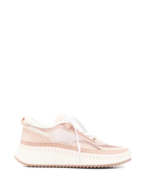 Chloé Nama Sneakers in Blushy Beige Mesh