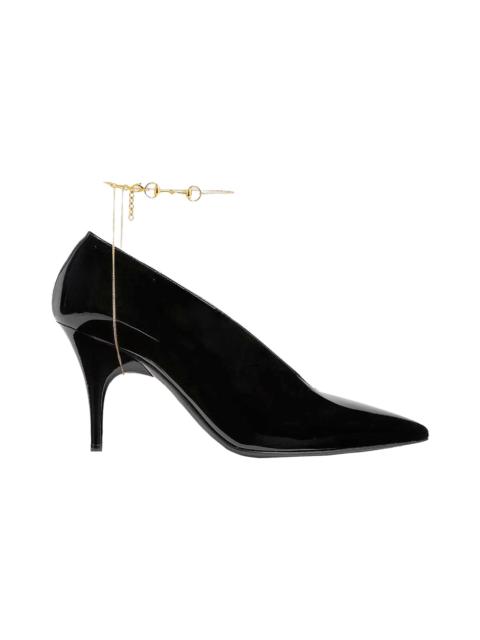 GUCCI Black Leather Gucci 97 Pumps