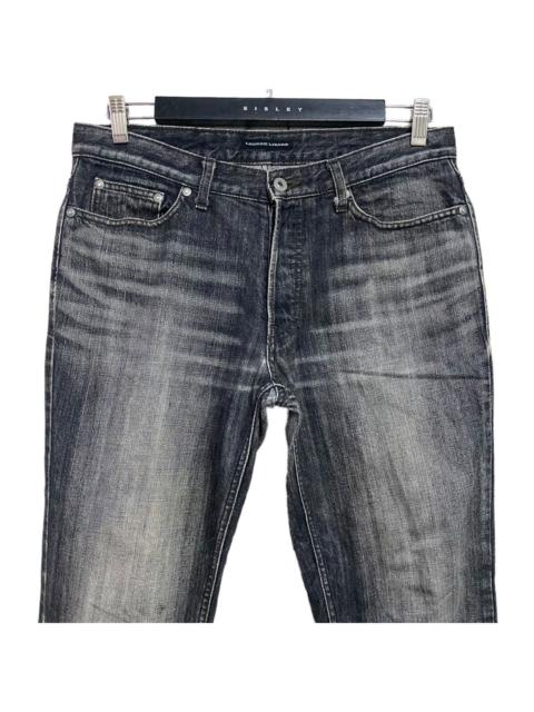 Other Designers Japanese Brand × Lounge Lizard - LOUNGE LIZARD Black Faded SlimFit Jeans