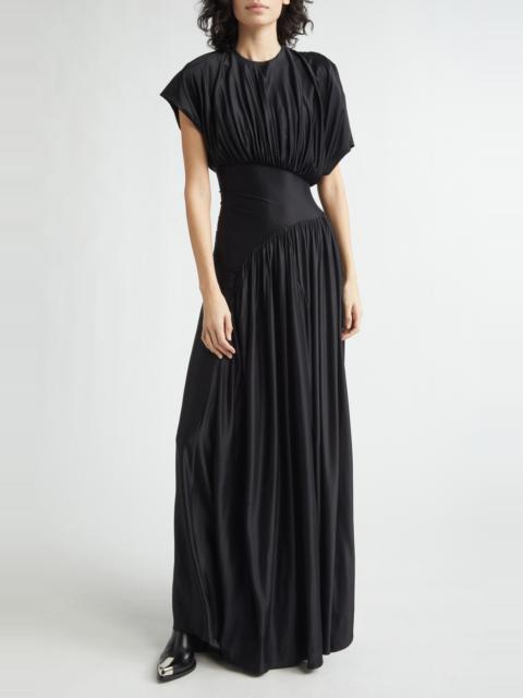 rabanne Rabanne Asymmetric Waist Panel Dress in Black at Nordstrom