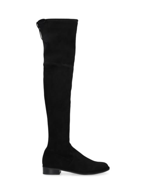 Lowland Stretch Suede Over The Knee Boots