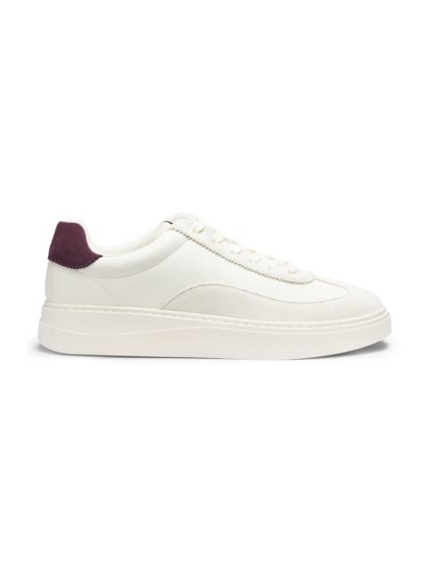 HUGO SUEDE-TRIM TRAINERS WITH LOW PROFILE