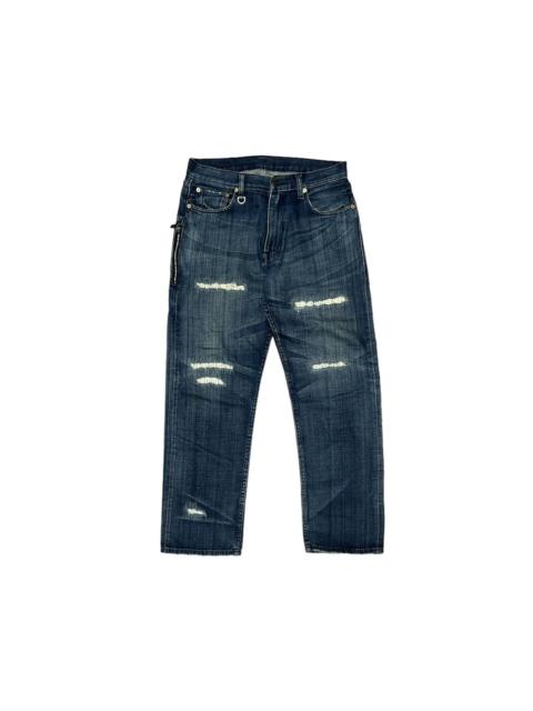 Levi's Levis fenom x Mastermind Japan distressed studded denim