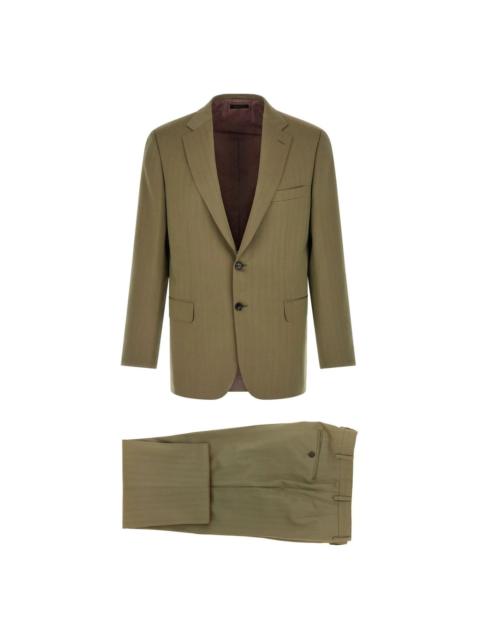 Brioni BRIONI Bruneck Green Wool Blazer Pants Suit New & Authentic