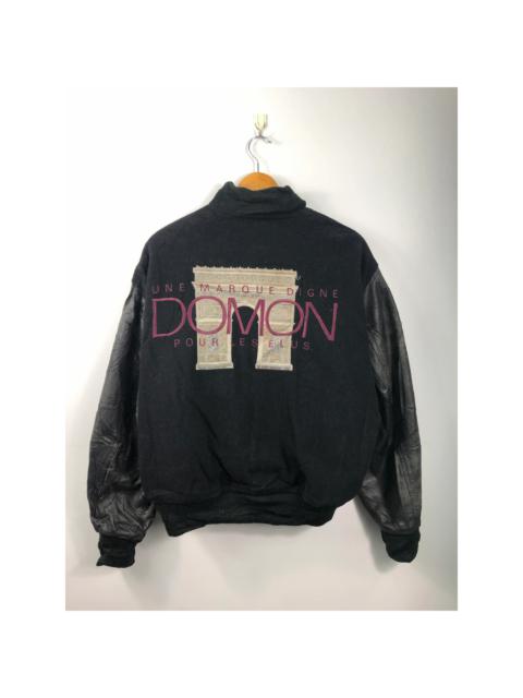 Other Designers Vintage - Vintage Varsity Jacket Leather Lining Domon Pour Homme