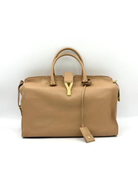 Other Designers Yves Saint Laurent Beige Cabas Chic Tote Bag Large