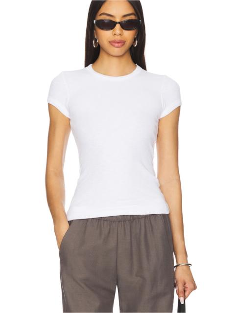 Enza Costa Cap Sleeve Crew Tee