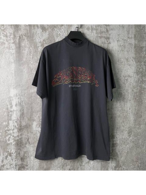 BALENCIAGA Balenciaga Disaster Limited Edition Flame Print Short-Sleeve T-Shirt