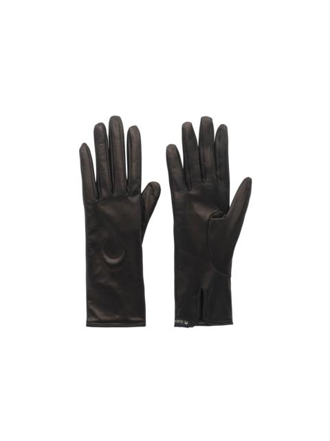 Marine Serre Moon Logo Leather Short Gloves