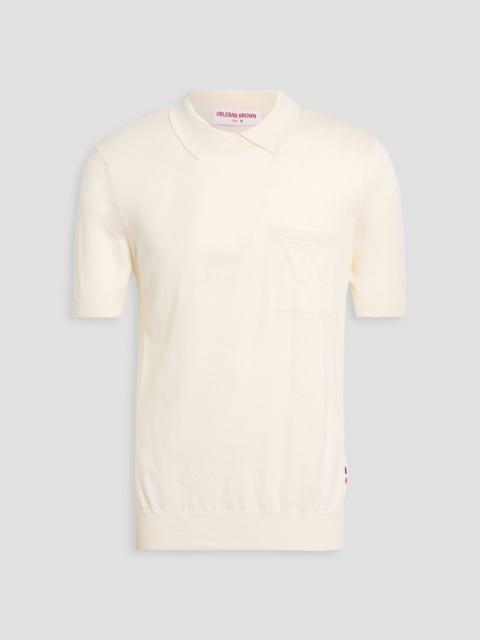 ORLEBAR BROWN Wilder cotton, cashmere and silk-blend polo shirt