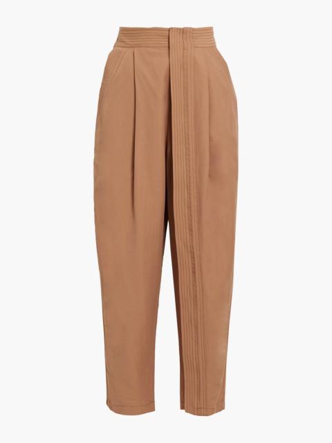 Stella McCartney Pleated twill tapered pants