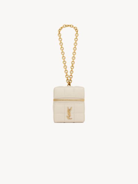 SAINT LAURENT CASSANDRE MATELASSÉ CARRÉ MINI CUBE IN LAMBSKIN