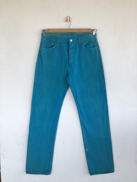 Other Designers Vintage - Vintage Levis 501 Jeans Turquoise Blue Levis 501 Denim Pant