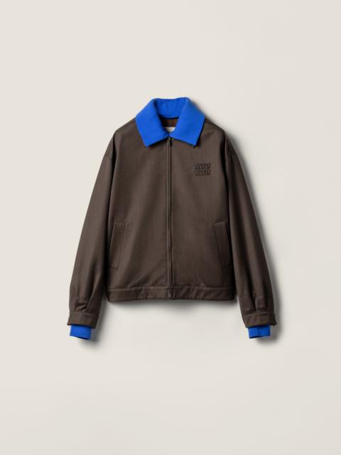 Miu Miu Cover fabric blouson jacket