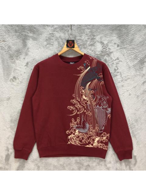 Other Designers Japanese Brand - Bullet Noise Legendary Koi Fish Sweatshirts #6449-67