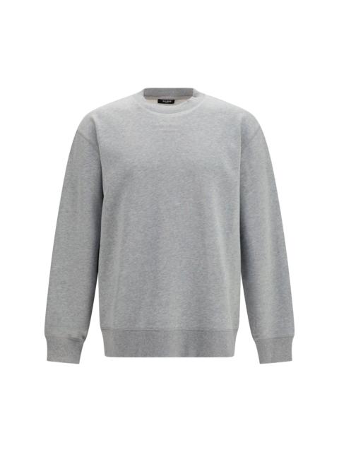 Balmain Balmain Embroidered Logo Crewneck Sweatshirt Grey Men