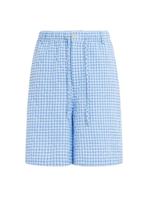 Marni Marni Check Print Straight-Leg Shorts, Brand Size 48 (Waist Size 32")