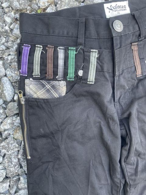 Other Designers Designer - Double Waist Crazy Lightning Wash Jeans