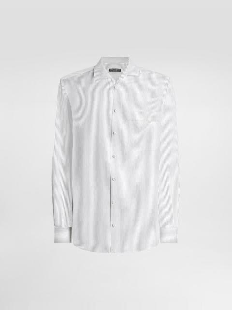Dolce & Gabbana Striped poplin martini shirt