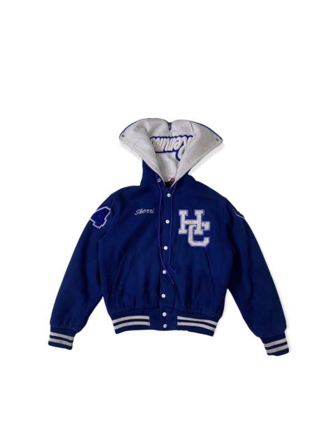 Other Designers Vintage - EMPIRE WOOL VARSITY HOODED JACKET